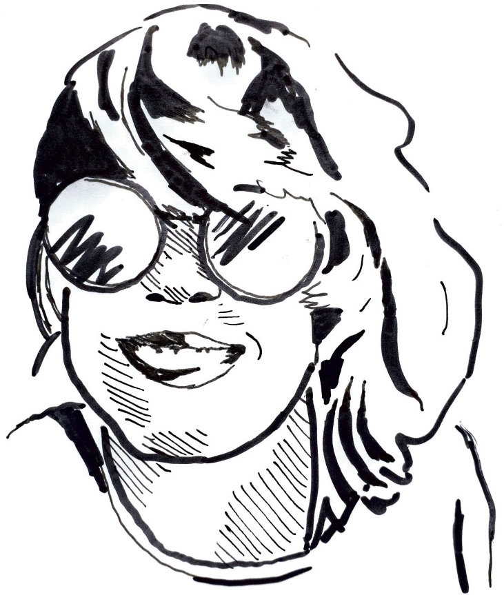 drawing of Claire Chéry